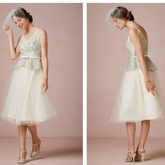BHLDN Dresses & Skirts - BHLDN retro midi tulle dress